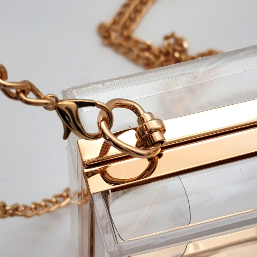 Badgley Mischka Brand Transparent Evening Clutch - Picture 7 of 8